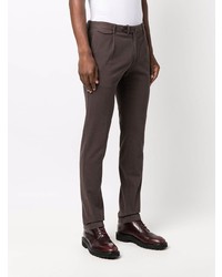 Pantalon chino marron foncé Tagliatore