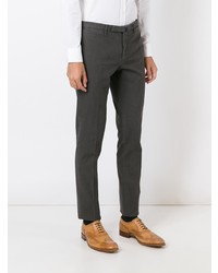 Pantalon chino marron foncé Incotex