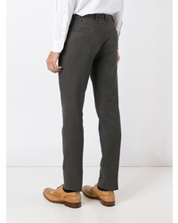 Pantalon chino marron foncé Incotex