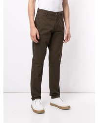 Pantalon chino marron foncé Aspesi