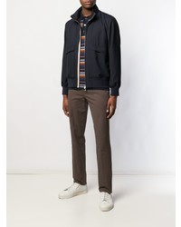 Pantalon chino marron foncé Brunello Cucinelli