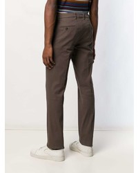 Pantalon chino marron foncé Brunello Cucinelli