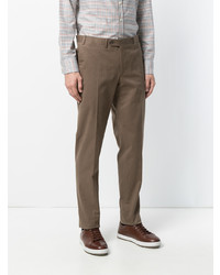 Pantalon chino marron Canali