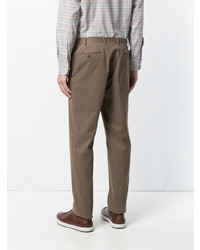 Pantalon chino marron Canali