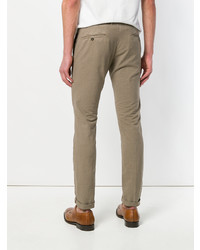 Pantalon chino marron Incotex