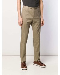 Pantalon chino marron Corneliani