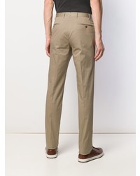 Pantalon chino marron Corneliani