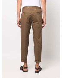 Pantalon chino marron Dell'oglio