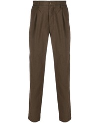 Pantalon chino marron Incotex