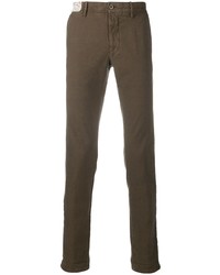 Pantalon chino marron Incotex