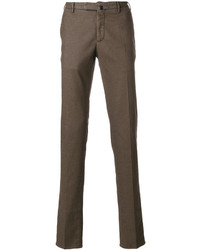 Pantalon chino marron Incotex