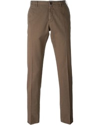 Pantalon chino marron Incotex