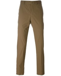 Pantalon chino marron Incotex