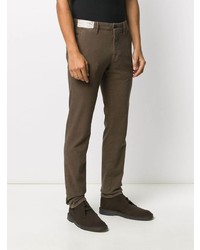 Pantalon chino marron Incotex