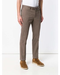 Pantalon chino marron Incotex