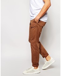 Pantalon chino marron Esprit