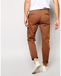 Pantalon chino marron Esprit