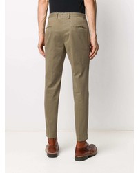 Pantalon chino marron Incotex