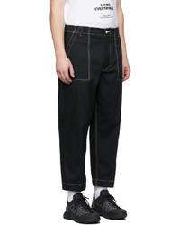 Pantalon chino noir Moncler