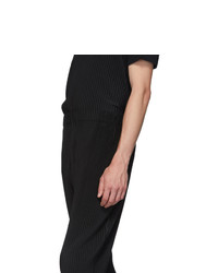 Pantalon chino noir Homme Plissé Issey Miyake