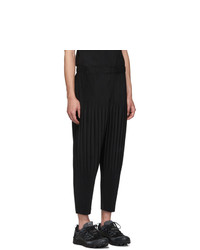 Pantalon chino noir Homme Plissé Issey Miyake