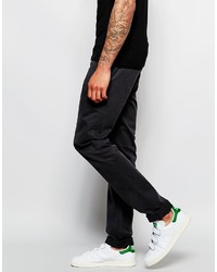 Pantalon chino noir Sisley