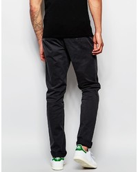 Pantalon chino noir Sisley