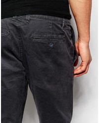 Pantalon chino noir Sisley