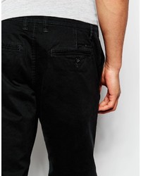 Pantalon chino noir Sisley