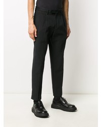 Pantalon chino noir Dell'oglio