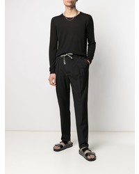 Pantalon chino noir Gabriele Pasini