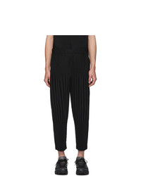 Pantalon chino noir Homme Plissé Issey Miyake