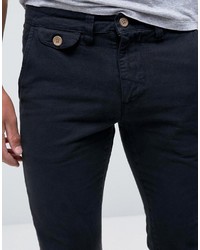 Pantalon chino noir Bellfield