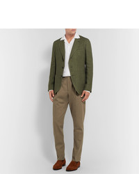 Pantalon chino olive Caruso