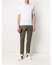 Pantalon chino olive Dell'oglio