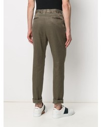 Pantalon chino olive Dell'oglio