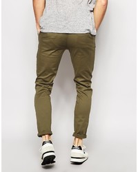 Pantalon chino olive Asos