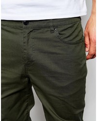 Pantalon chino olive Asos