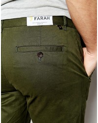 Pantalon chino olive Farah