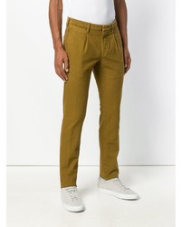 Pantalon chino olive Incotex