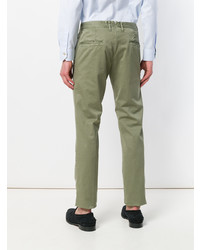 Pantalon chino olive Incotex