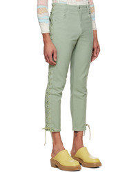 Pantalon chino olive Eckhaus Latta