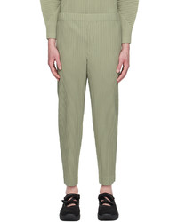 Pantalon chino olive Homme Plissé Issey Miyake