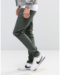 Pantalon chino olive Selected