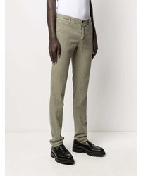 Pantalon chino olive Incotex