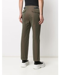 Pantalon chino olive Alexander McQueen