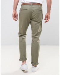 Pantalon chino olive Esprit