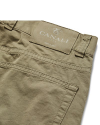 Pantalon chino olive Canali