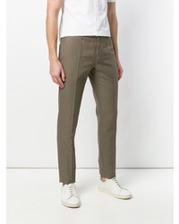 Pantalon chino olive Incotex