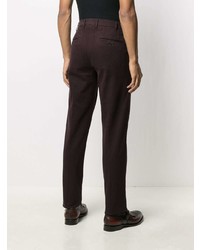 Pantalon chino pourpre foncé Canali